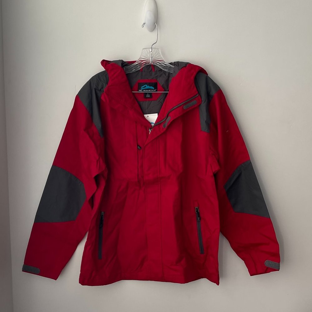 Tri-Mountain Slalom Hooded Nylon Woven Jacket